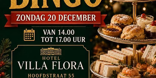 Kerst High tea bingo 20 december Hotel Villa Flora Hillegom — Uitgaan in de Bollenstreek