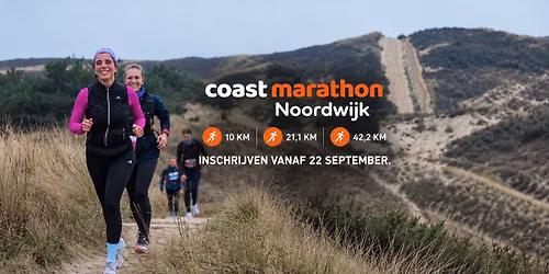 Coast marathon Noordwijk 2027 | 42km – 21km – 10km — sport in de Bollenstreek