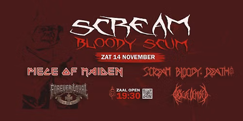 SCREAM BLOODY SCUM — muziek in de Bollenstreek